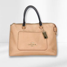 Load image into Gallery viewer, Coach Women’s Leather Handbag in Tan