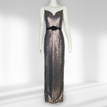 Load image into Gallery viewer, Bariano 'Megan' Sequinned Gown Size 14