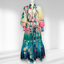 Load image into Gallery viewer, Mackenzie Mode ‘Queen Bee' Maxi Dress Size 14