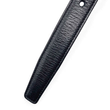 Load image into Gallery viewer, Yves Saint Laurent Cassandre Black Leather Belt