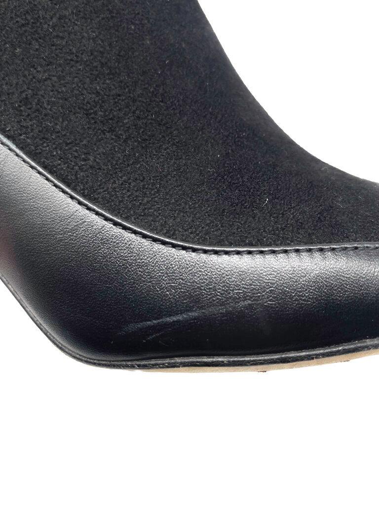 Suede & Leather Ankle Boots Size 36