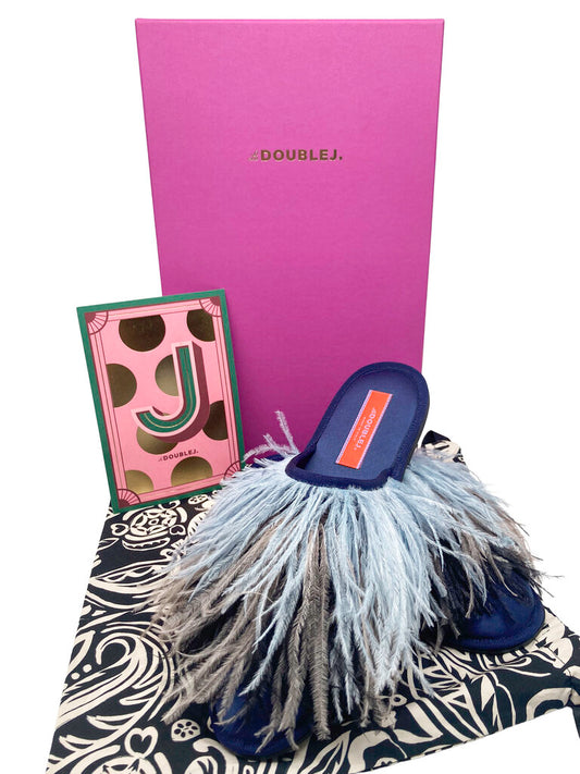 Feather Slippers Size S (39)