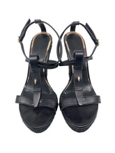 Load image into Gallery viewer, Espadrille & Leather Wedges Size 40