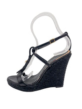 Load image into Gallery viewer, Espadrille & Leather Wedges Size 40