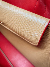 Load image into Gallery viewer, Tan Saffiano Cuir Medium Double Handbag