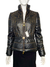 Load image into Gallery viewer, Stud Leather Jacket Size 44