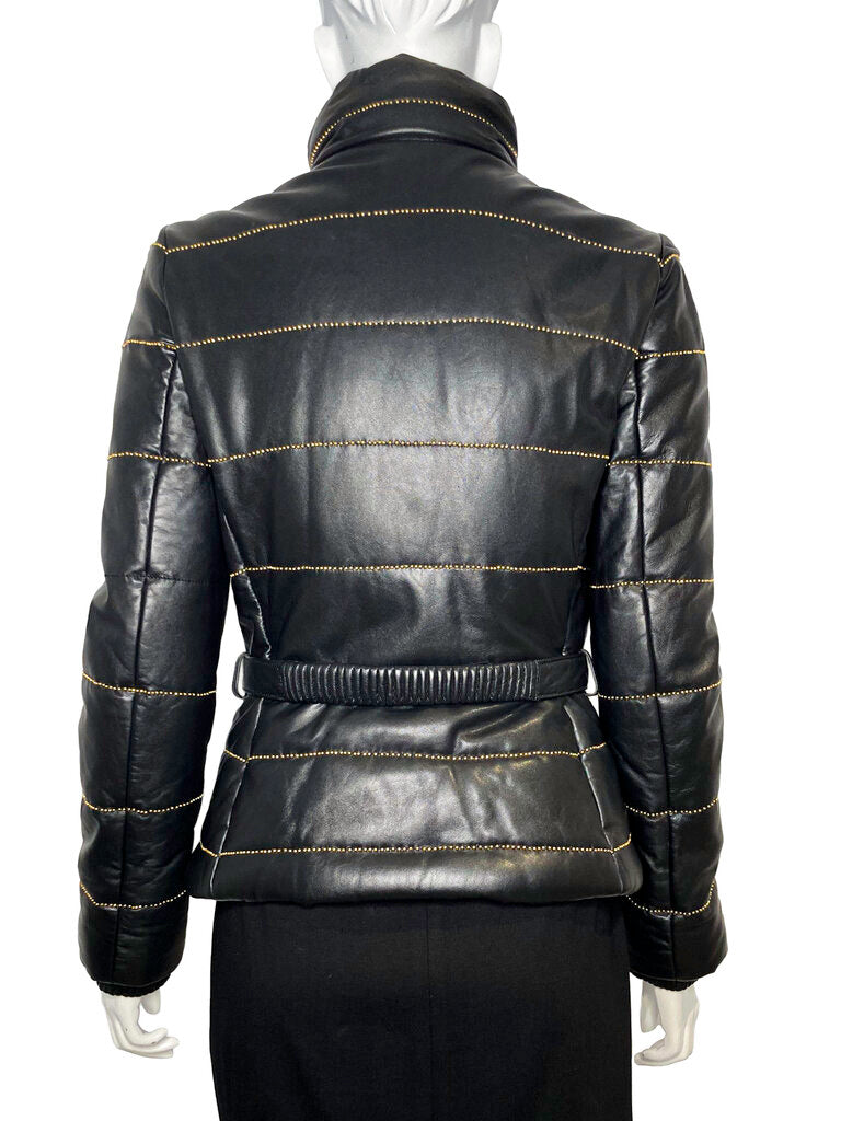 Stud Leather Jacket Size 44