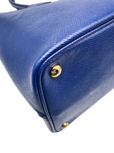 Load image into Gallery viewer, Saffiano Cuir Large Double Handbag Royal Blue