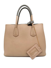 Load image into Gallery viewer, Two-Tone Double Medium Saffiano Leather Handbag