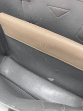 Load image into Gallery viewer, Two-Tone Double Medium Saffiano Leather Handbag