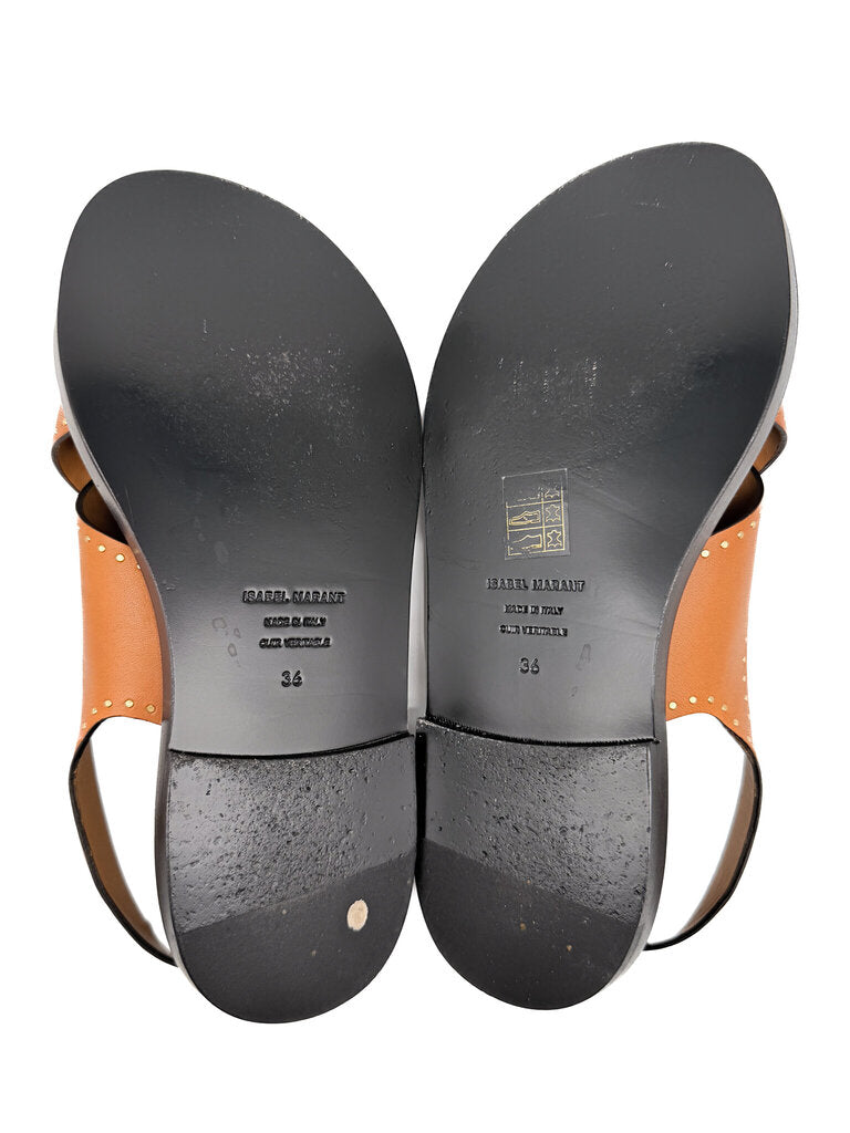 'Jane' Leather Flats Size 36