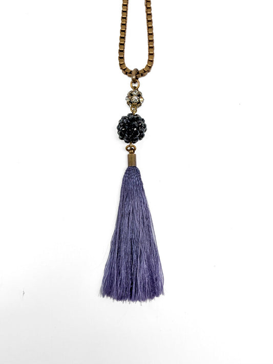 Long Chain Tassel Necklace