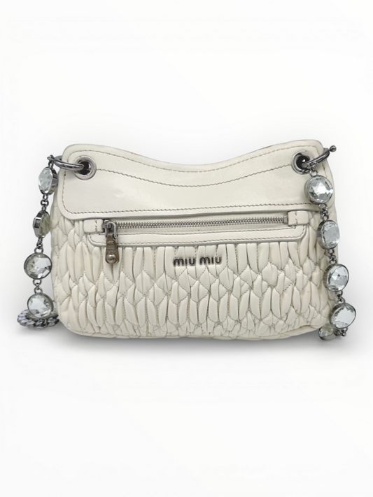 Crystal 'Cloque' Shoulder Bag