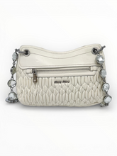 Load image into Gallery viewer, Crystal 'Cloque' Shoulder Bag