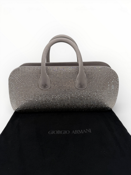 Crystal & Satin Evening Handbag