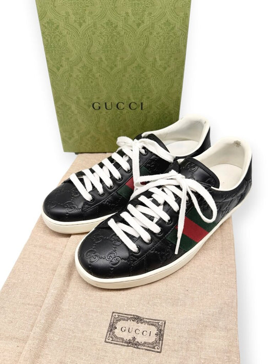 Black & White Ace Sneakers Size 40