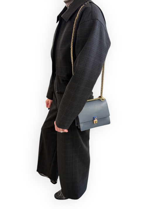 'Kan I' Small Flap Leather Bag
