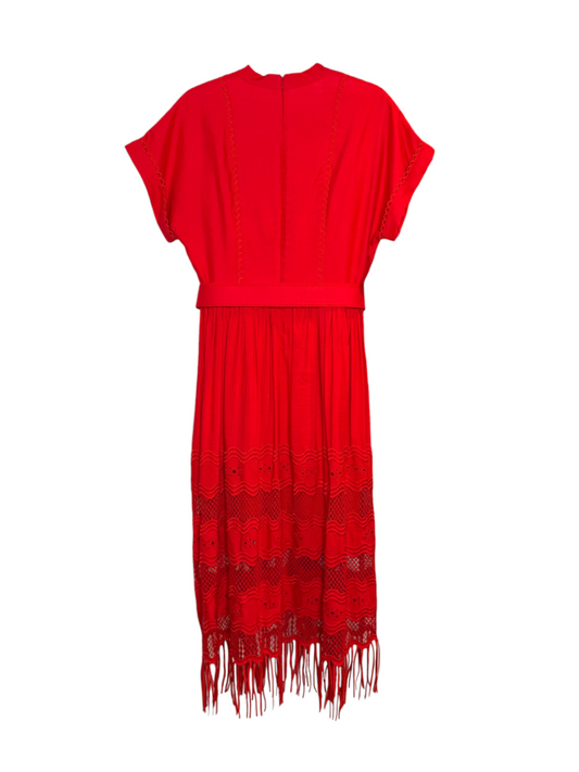 'Giovanni' Linen Blend Dress Size 10
