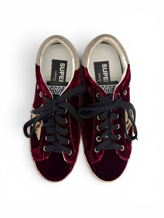 Red Velvet Superstar Sneakers Including Dust Bag & Box Size 37