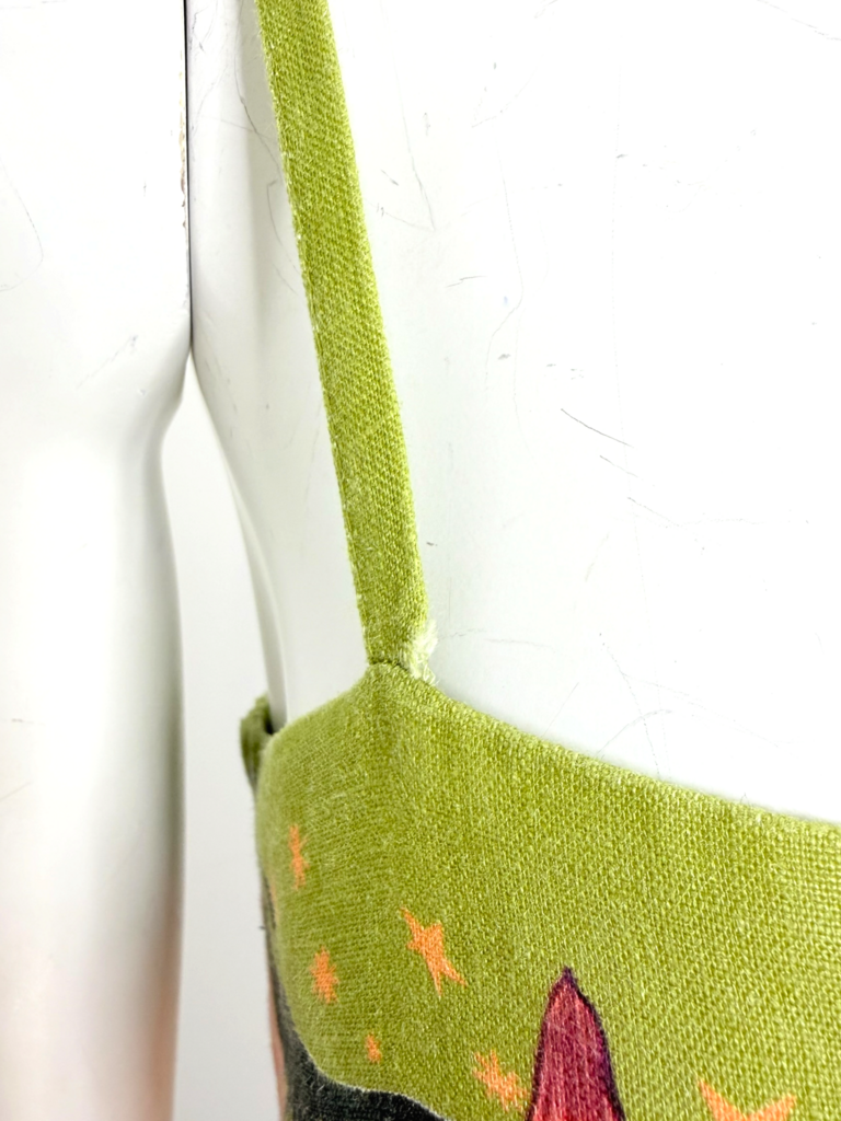 'Evergreen' Midi Linen Dress Size 12