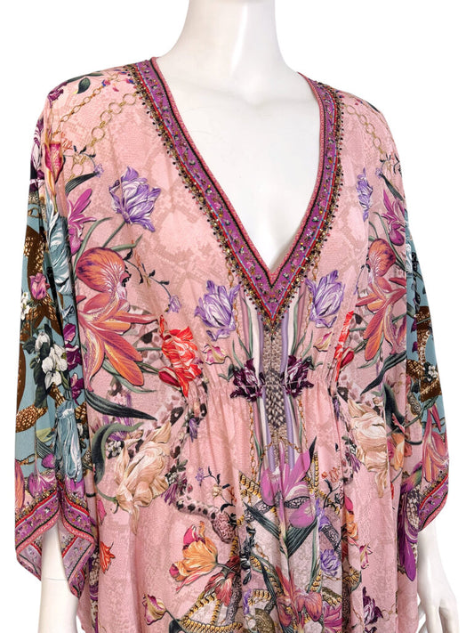 'Mad As A Snake' Silk Dress Size O/S
