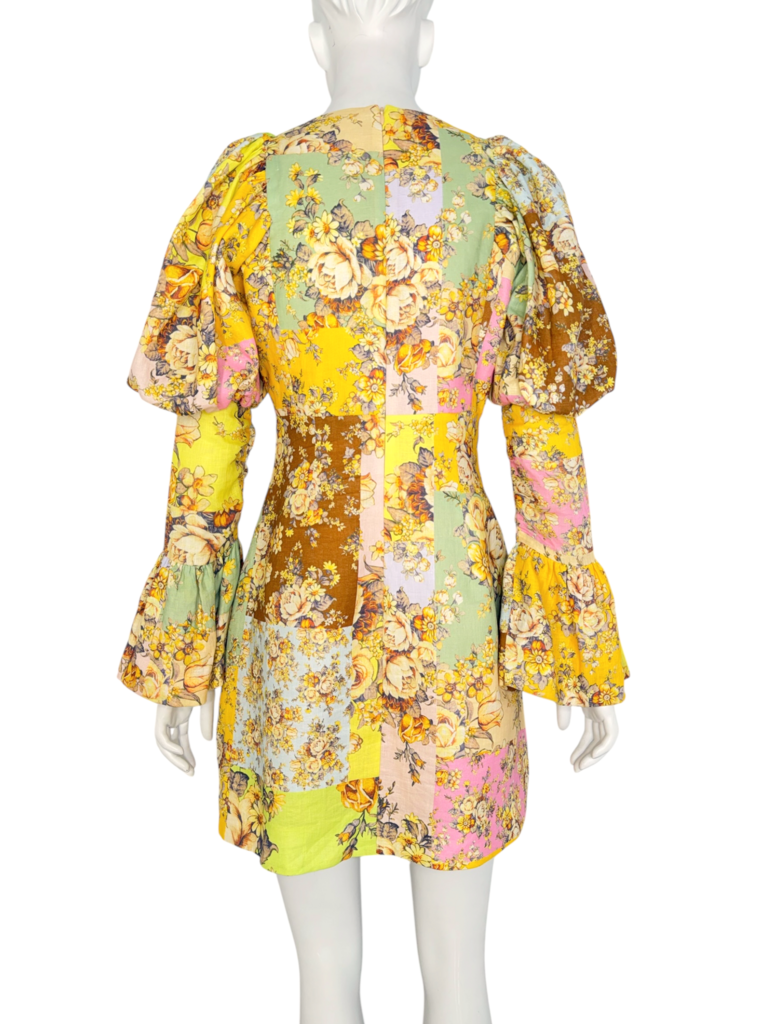 'Matilde' Linen Mini Dress Size 8