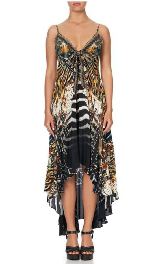 'Lost Paradise' Silk Dress Size S