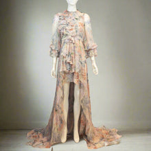 Load image into Gallery viewer, Gucci Hydrangea Silk Dress NWT Size 42 (RRP Approx $9,000) (incl suit bag)
