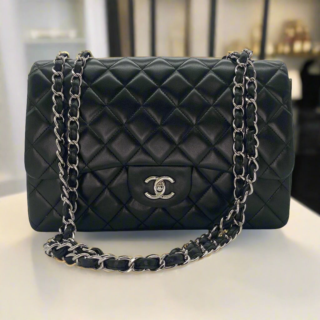 Chanel Classic 2.55 Lambskin Jumbo Bag