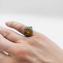 Load image into Gallery viewer, Soul of Asia Opal, Peridot &amp; Diamond Ring (incl box) RRP: $1065
