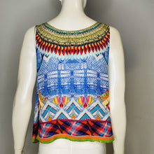 Load image into Gallery viewer, Camilla 'Crossing Paths' Silk Top Size 2
