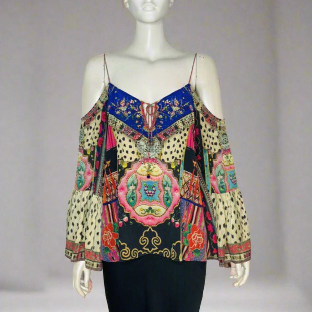 Camilla 'Festivall' Silk Top Size S