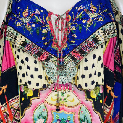 Camilla 'Festivall' Silk Top Size S