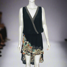 Load image into Gallery viewer, Camilla &#39;Midnight Moonchild&#39; Silk Dress Size XS
