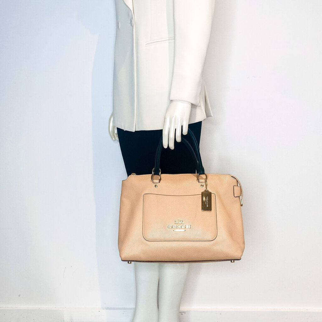 Coach Women’s Leather Handbag in Tan