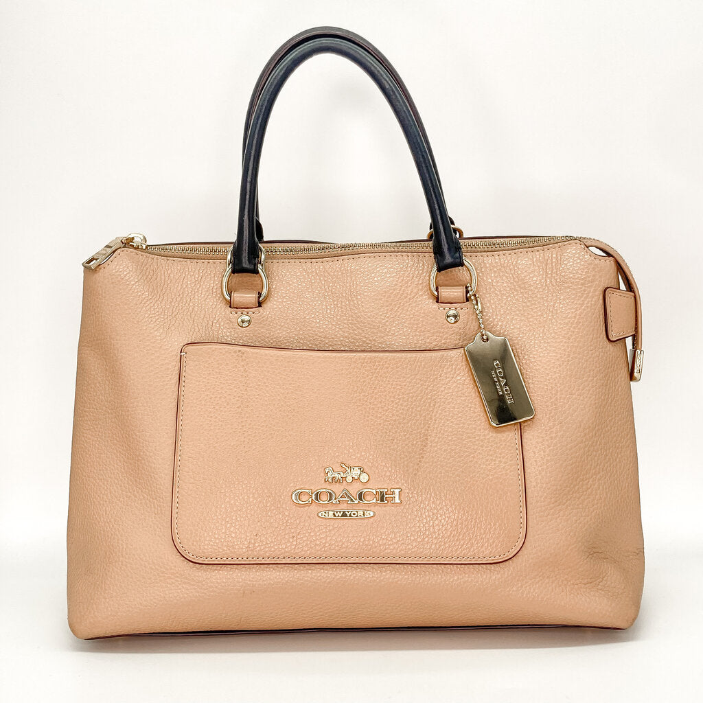 Coach Women’s Leather Handbag in Tan