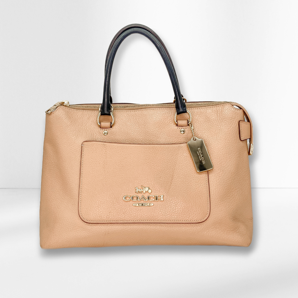 Coach Women’s Leather Handbag in Tan