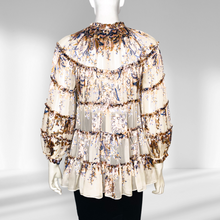 Load image into Gallery viewer, Zimmermann Ladybeetle Silk Chiffon Top Size 0
