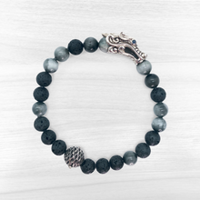 Load image into Gallery viewer, John Hardy 'Naga Beaded Bracelet' with Volcanic Beads
