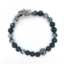 Load image into Gallery viewer, John Hardy 'Naga Beaded Bracelet' with Volcanic Beads
