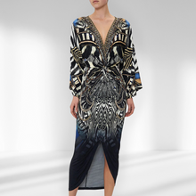 Load image into Gallery viewer, Camilla &#39;Knight of the Wild&#39; Split Front Twist Dress Size S
