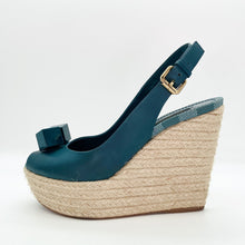 Load image into Gallery viewer, Louis Vuitton Espadrille Wedge Shoes Size 36.5
