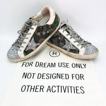 Load image into Gallery viewer, Golden Goose Superstar Lurex Camo Glitter Sneakers Size 37
