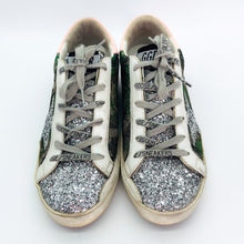 Load image into Gallery viewer, Golden Goose Superstar Lurex Camo Glitter Sneakers Size 37
