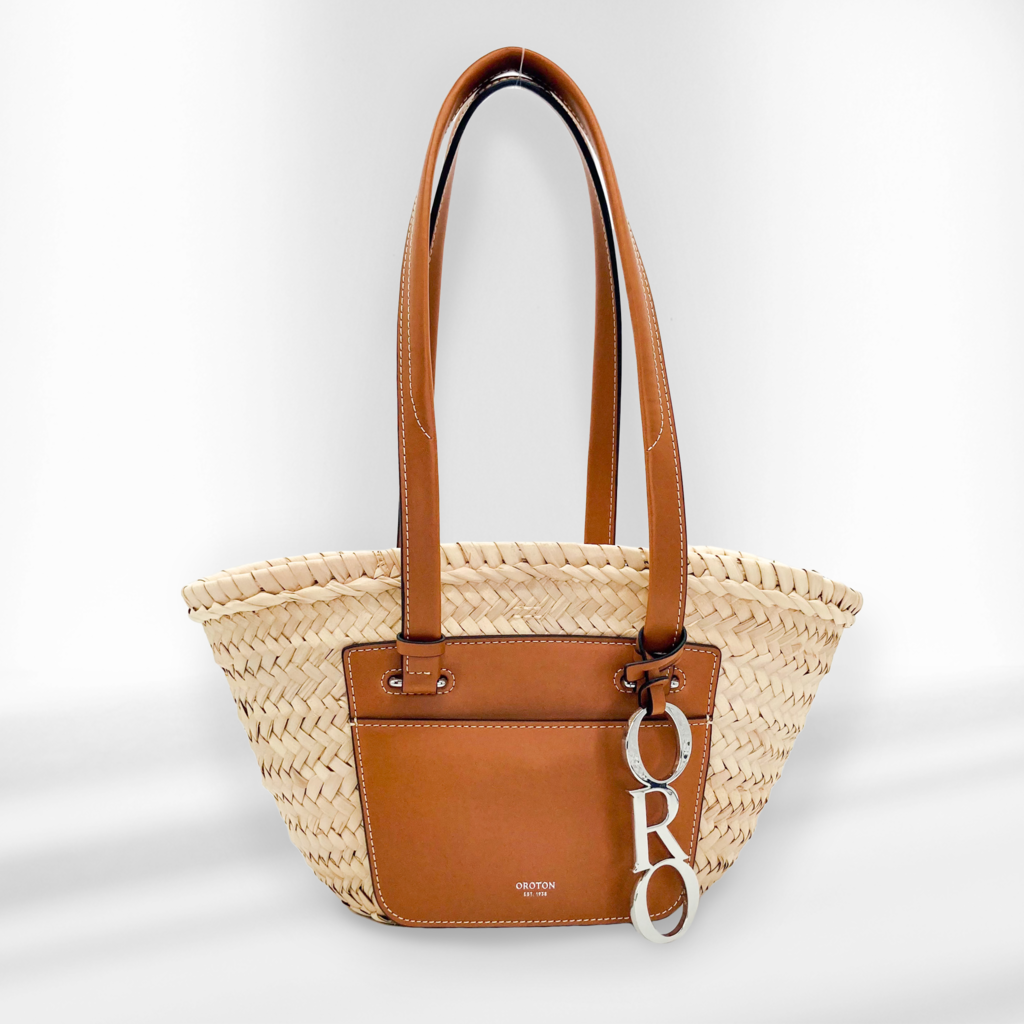 Oroton 'Maine' Straw Tote Bag