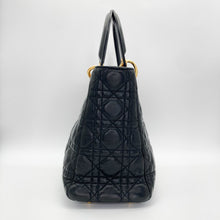 Load image into Gallery viewer, Christian Dior &#39;Cannage Medium Lady Dior&#39; Lambskin Leather Handbag
