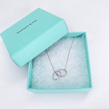 Load image into Gallery viewer, Tiffany Double Loop Elsa Peretti Silver Necklace
