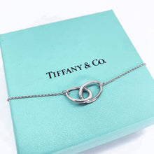 Load image into Gallery viewer, Tiffany Double Loop Elsa Peretti Silver Necklace
