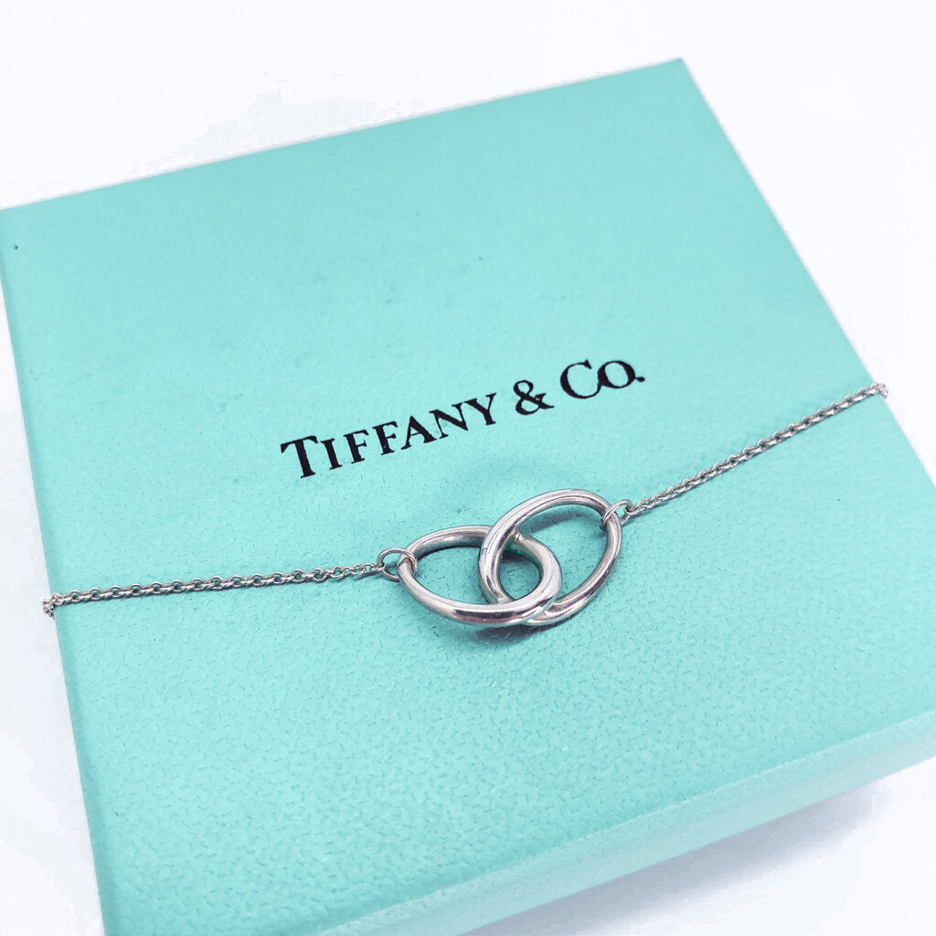 Tiffany Double Loop Elsa Peretti Silver Necklace