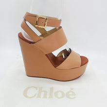 Load image into Gallery viewer, Chloe &#39;Central&#39; Leather Wedge Shoes
